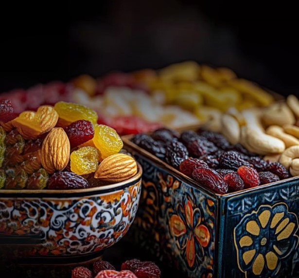Vibrant bowl of mixed dry fruits for sale online in Pakistan, order now
